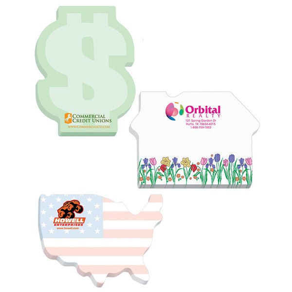 4" x 3" Die Cut Notepads   - 50-Sheet