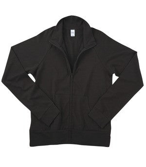 BELLA+CANVAS Cotton/Spandex Cadet Ladies' Jacket - Black