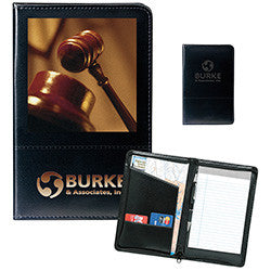 Script Zippered Jr. Padfolio