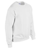 Gildan Heavy Blend Crewneck Sweatshirt Safety White