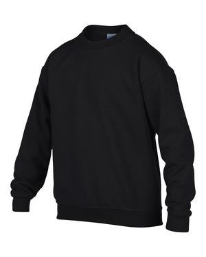 Gildan Heavy BlendCrewneck Youth Sweatshirt Black