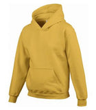 Gildan Heavy Blend Hooded Youth Sweatshirt Gold