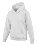 Gildan Heavy Blend Hooded Youth Sweatshirt White