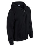 Gildan Heavy Blend Full Zip Hooded Sweatshirt Black