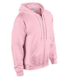 Gildan Heavy Blend Full Zip Hooded Sweatshirt Light Pink