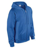 Gildan Heavy Blend Full Zip Hooded Sweatshirt Royal