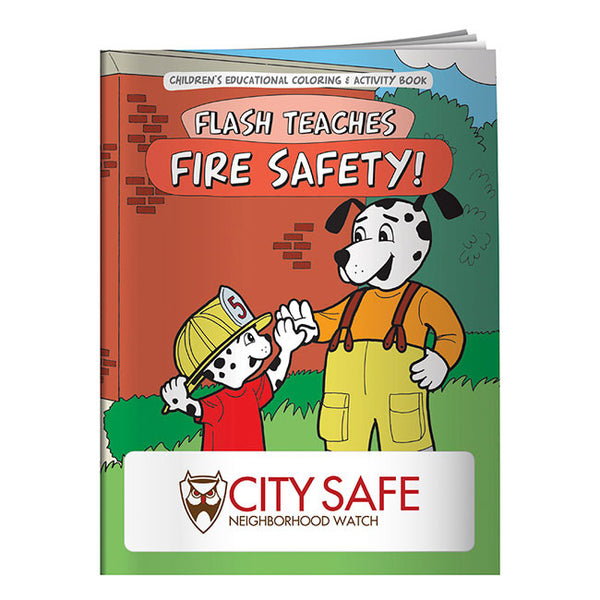 Colouring Book: Flash Teaches Fire Safety