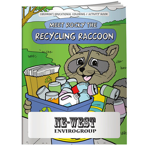 Colouring Book: Meet Rocky the Recycling Raccoon
