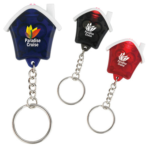 Mini House Flashlight Keychain