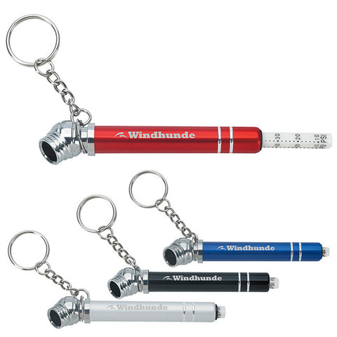 Mini Double Ring Tire Pressure Gauge