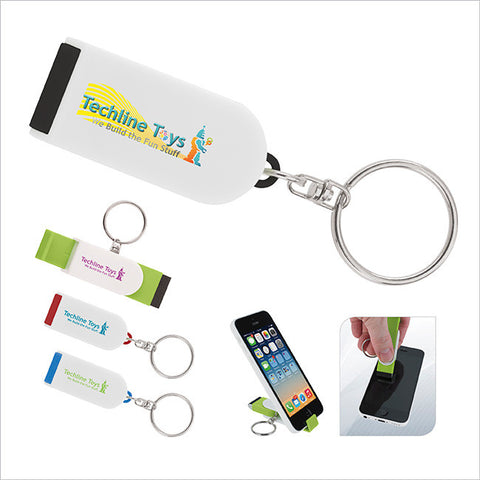 Phone Holder/Screen Cleaner Keychain