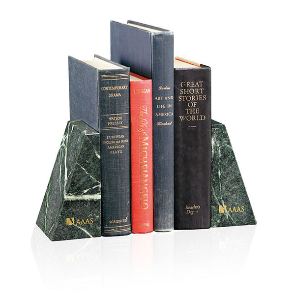 Verde Marble Bookends
