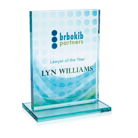 Jade Award with Jade Base - Vertical