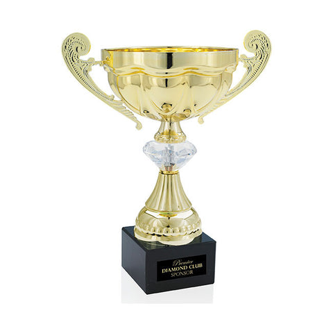 Embellished Scalloped Trophy - 8"