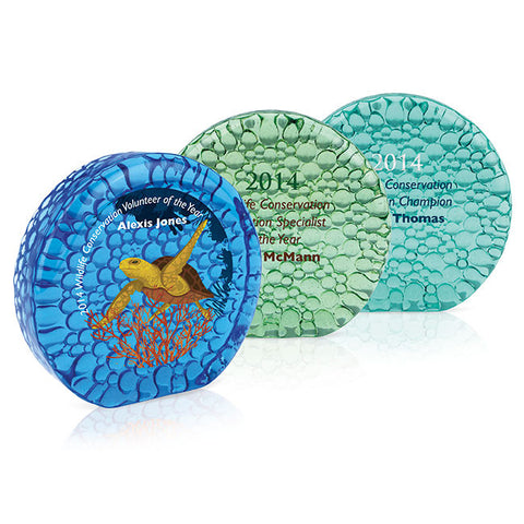 Recycled Glass Paperweight