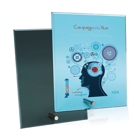 Glass Plaque with Pin