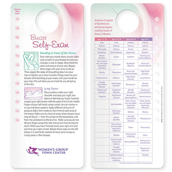 Breast Self-Exam and Health Chart