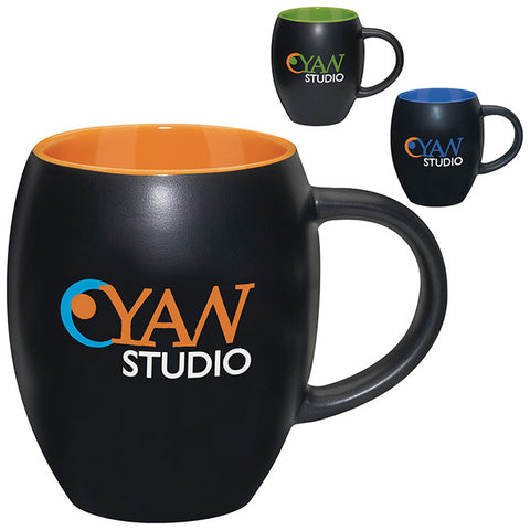 Matte Barrel With Color Mug - 17 oz.