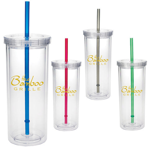 Tall Tumbler with Straw - 16 oz.