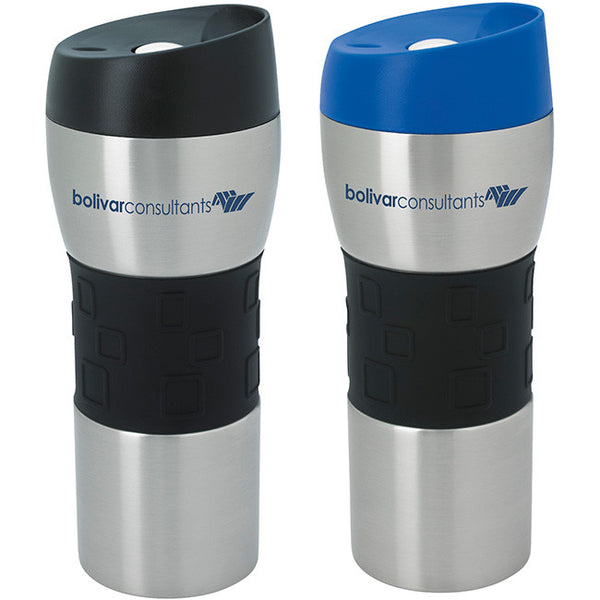 Stainless Tumbler with Grip - 16 oz.