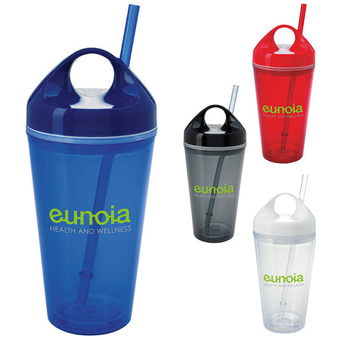 Circle Lid Acrylic Tumbler- 16 oz.