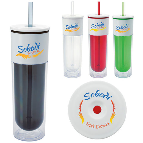 White Top Tumbler - 17 oz.