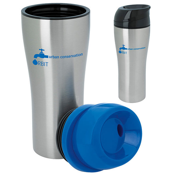 Stainless Tumbler with Sliding Lid - 15 oz.