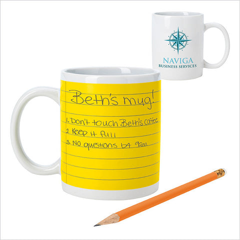 Notepad Mug - 11 oz.