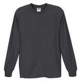 Fruit of the Loom Heavy Cotton HD Long-Sleeve T-Shirt Charcoal Grey