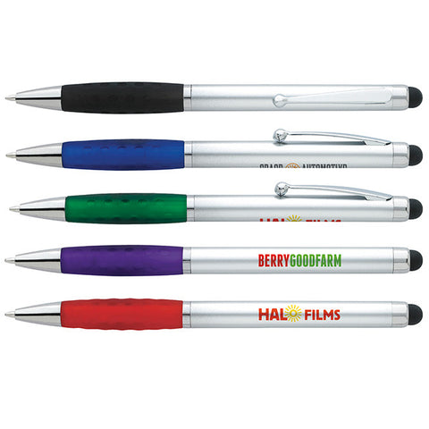 Silver Stylus Grip Pen