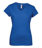 BELLA+CANVAS Short Sleeve V-Neck Jersey Ladies' Tee True Royal