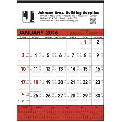 Red & Black Contractor's Memo (13-sheet)
