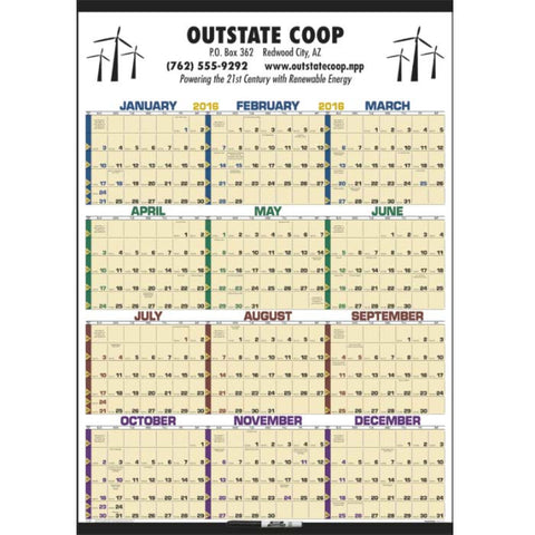 Time Management Span-A-Year (Laminated w/Marker)