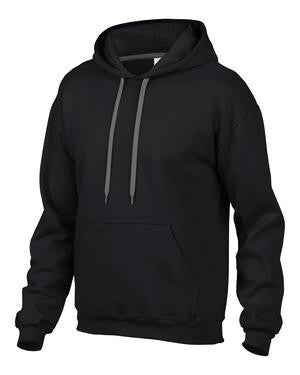 Gildan Premium CottonTM Ring Spun Fleece Hooded Sweatshirt Black