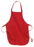ATC Full Length Apron with Pockets Red