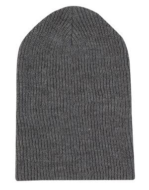 ATC Longer Length Knit Beanie Charcoal