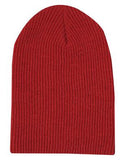 ATC Longer Length Knit Beanie Red