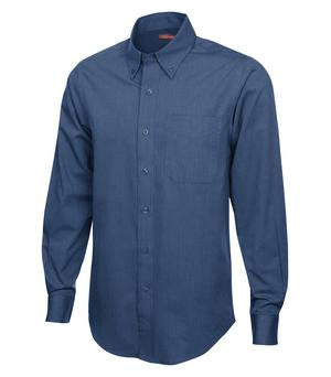 Coal Harbour Textured Woven Shirt Deep Blue
