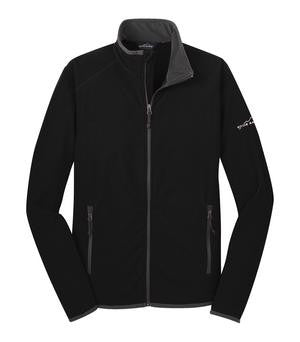 Eddie Bauer Full Zip Vertical Fleece Jacket Black