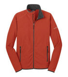 Eddie Bauer Full Zip Vertical Fleece Jacket Cayenne Orange