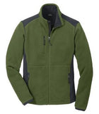 Eddie Bauer Sherpa Full-Zip Fleece Jacket Evergreen/Grey