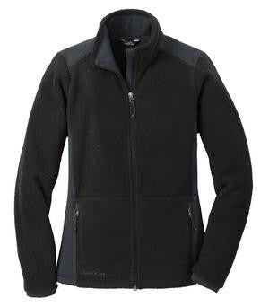 Eddie Bauer Sherpa Ladies? Full-Zip Fleece Jacket Black/Grey