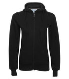 ATC Pro Fleece Full Zip Hooded Ladies' Sweatshirt Black