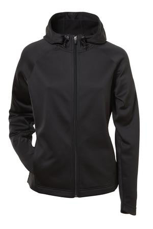 ATC PTech Fleece Hooded Ladies' Jacket Black