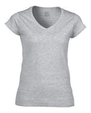 Fruit of the Loom Heavy Cotton HD Ladies' V-Neck T-Shirt Athletic Heather
