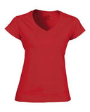 Fruit of the Loom Heavy Cotton HD Ladies' V-Neck T-Shirt True Red
