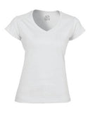 Fruit of the Loom Heavy Cotton HD Ladies' V-Neck T-Shirt White