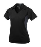 Coal Harbour Snag Resistant Colour Block Ladies' Sport Shirt Black/Iron