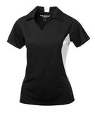 Coal Harbour Snag Resistant Colour Block Ladies' Sport Shirt Black/White