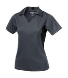 Coal Harbour Snag Resistant Colour Block Ladies' Sport Shirt Iron Grey/Black